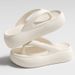 Summer New EVA Thick Sole 4cm Flip-Flops For Women, Outdoor Wear, Height Increasing, Soft Sole, Non-Slip, Toe-Post_vogvips.com