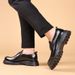 New Releases In December Casual Style Slip-On Loafers Men's Genuine Leather Business Thick-Soled Shoes Dropshipping Moccasins_vogvips.com