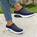 Women's Thick-Soled Half-Slip Soft Sole Non-Slip Slip-On Beach Sandals Plus Size Cushion Shoes_vogvips.com