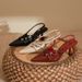 Summer Nude Soft Leather Commuting Pointed Toe High Heels With Shallow Mouth, Buckle Back Strap, Thin Heel, New_vogvips.com