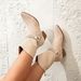 Elegant Pointed Toe Nude Western Boots For Women - Chunky Heel Mid Calf Boots With Back Zipper, Suede Upper & Rubber Sole_vogvips.com