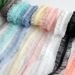 Ballet Style Pearl Bow Lace Fungus Ruffle Shoelaces Suitable For Ballet Shoes T Head_vogvips.com