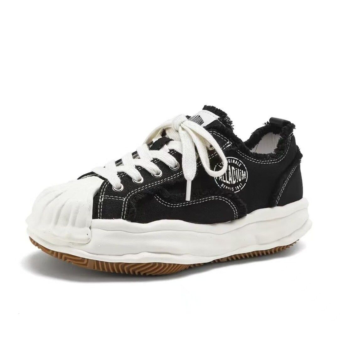 2026 Celebrity Style Dissolving Shoes For Men, Summer Breathable Canvas Shoes, Classic Shell Toe Thick-Soled Sneakers,_vogvips.com