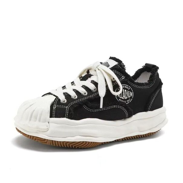 2026 Celebrity Style Dissolving Shoes For Men, Summer Breathable Canvas Shoes, Classic Shell Toe Thick-Soled Sneakers,_vogvips.com