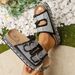 Summer New Style Women's Tassel Platform Slippers Double Buckle Rhinestone Plus Size One Strap Fashionable Shoes_vogvips.com