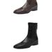Melard Style Chunky Heel Short For Women Autumn Winter Single 2025--New Leather High Heels Martin Slim Boots_vogvips.com