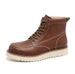 European Warm Series Martin Boots 2025 Autumn Winter New High-top Men's Outdoor Work Shoes Thick-soled Street Fashion Versatile Style_vogvips.com