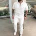 Autumn Men's Clothing Shirt Casual T-shirt Short Sleeve + Long Pants Hip Hop Personality Set_vogvips.com