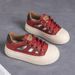 Muffin Sole White Shoes Student Big Head Casual Shoes Round Head Hollow Hole Shoes Women_vogvips.com