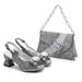 Evening women's shoes bag matching patchwork accessories decorative shoes bag matching_vogvips.com