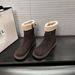 6CM Height Increase Warm Lamb Wool Thick Sole Short For Women Outdoor Wear 2025 New Casual Versatile Side Zipper Snow_vogvips.com