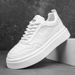 Men's Fashion Sneakers With PU Upper, Rubber Sole, Cushioned Platform For Comfort And Style - Breathable, Lightweight Casual Shoes Everyday Wear_vogvips.com