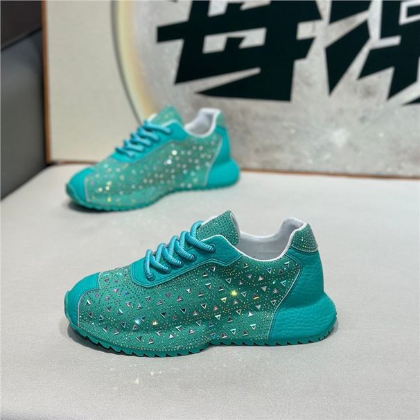 Trendy Men's Shoes, New Spring Model, Low-Top Fabric With RhinestNewes, Comfortable Casual Soft-Soled Lace-Up Korean_vogvips.com