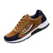Mens Brown Blue Color Block Casual Sneakers Breathable Comfortable_vogvips.com
