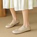 Flat Single Shoes Women's Shallow Mouth Word With Mary Jane Shoes Cute Bow Ballet Shoes_vogvips.com