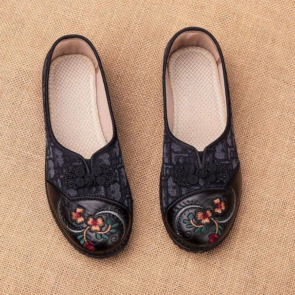 Old Beijing-style Cloth Women, Comfortable Soft Middle-aged And Elderly, Non-slip, Wear-resistant, Breathable Single_vogvips.com