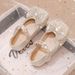 26ss Princess Girls' Spring And New Children's Leather Autumn Baby Crystal Shiny Rhinestone Single Shoes Girls'_vogvips.com