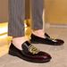 Embroidered Loafers Slip-On Business Leather Men's Casual Breathable Odor-Free Shoes_vogvips.com