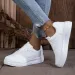 Spring Women Thick Soled Summer Trendy Versatile Mesh Breathable Board Comfortable Walking White Shoes Tenis De Moda_vogvips.com