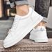 Lace-up Leather Board Shoes Men's Casual Shoes Loafer Large Size Comfortable Breathable Round Head Work Shoes_vogvips.com