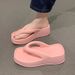 Women's Flip-Flops Indoor And Outdoor 6cm Thick Sole EVA Comfortable Fashionable Outdoor Beach Korean Style Toe Post Slippers_vogvips.com