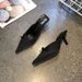 Fairy Sweet Bow High Heels 2025 Spring Summer New Sexy Pointed Shallow Mouth Stiletto Closed Toe Mules_vogvips.com