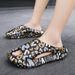 Summer Thick Soled One Line Slipper Home Outdoor Wear, Men's And Women's Cool Slippers, Printed Trendy Sandals, Beach_vogvips.com