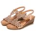 2025 Summer New Water Diamond Bohemian Slope Heel Comfortable Large Sandals_vogvips.com