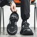 Men's 2024 Autumn New Mesh Breathable Casual Sports White Ins Versatile Thick Sole Non-Slip Dad Shoes_vogvips.com