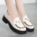 2025 New Soft Loafers Slip-On For Spring And Autumn Versatile Comfortable Height-Increasing Casual Women's Leather Shoes_vogvips.com