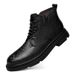 Leather Crocodile Pattern Casual Leather Boots Outdoor Cotton Thermal Martin Boots Tooling Martin Boots_vogvips.com