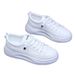 Casual Leather Sneakers For Women, Comfortable Korean-style Fashion, New Trendy Cross-border Sneakers, Stylish_vogvips.com