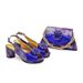 The party match high heeled diamond round toed fish mouth back slip buckle sandals with diamond handbag set is fashionable and versatile_vogvips.com