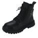 Genuine Soft Leather Children's Martin Girls Single Boys Spring And Autumn Student Short Boots_vogvips.com