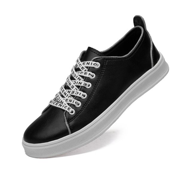 Men's Shoes Silver-white Reflective Strip Shoes Board Shoes Leather Shoes Men's Casual Shoes_vogvips.com