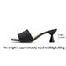 Women's High Heeled Sandals European American Style Slip On Woven Heel Backless Summer_vogvips.com