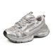 Paris Dad Women's Autumn New Style Mesh Breathable Lace Thick Bottom Sponge Cake Casual Trendy Sports Shoes_vogvips.com