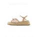 5.0cm Height Increase~ Thick Sole Petite Open Toe Wedge Sandals For Women With Bowknot Summer New Style Slippers_vogvips.com