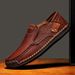 9916 Men's Outdoor Casual Shoes Slip-On Flat Handmade Leather Shoes Spring Low-Top Large Size Loafers With Cowhide Upper_vogvips.com