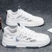 Summer Men's Breathable Canvas Versatile Small White Thick Soled Sports And Casual Flat Shoes, Trendy Shoes For Male_vogvips.com