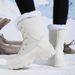 Winter Winter Thick Anti Cold Snow Boots With Velvet For Women, Warm High Top Cotton Shoes, Versatile Large Cotton Anti Slip Boots_vogvips.com