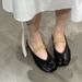High End Split Toe Horseshoe 2025 New Tabi Elastic Ballet Shoes, Leather Shallow Mouth Flat Sole Shoes For Women_vogvips.com