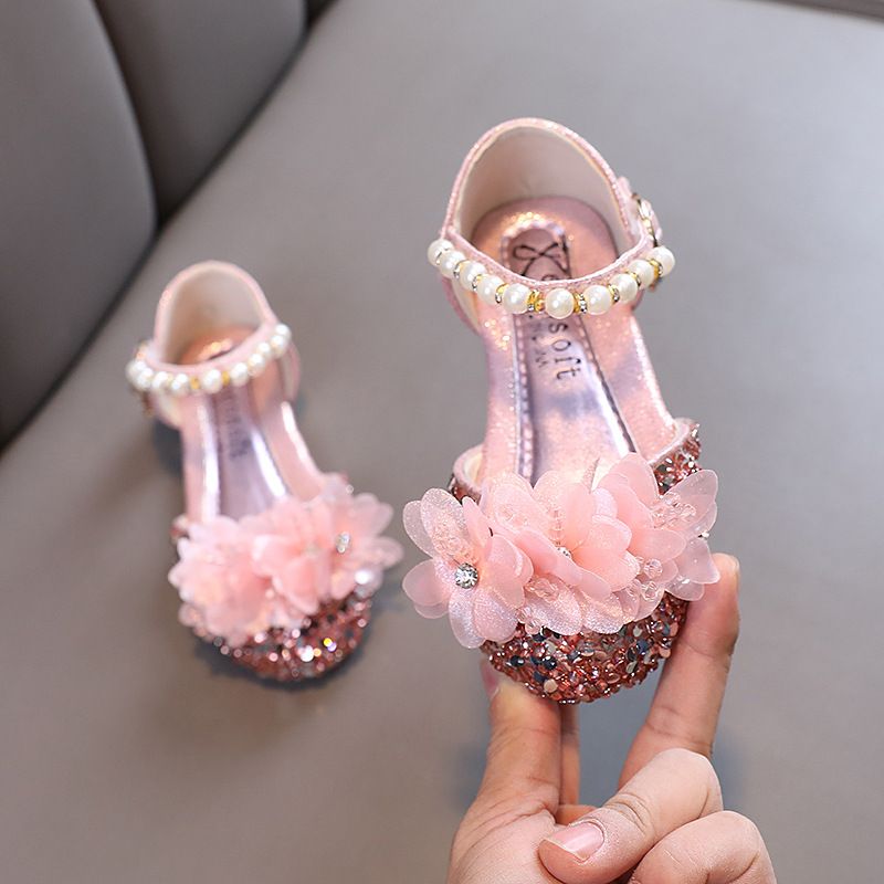 New Style Ladies Baby Girls Girls Princess Diamond Single Shoes Leather Shoes Dance Performance Shoes_vogvips.com