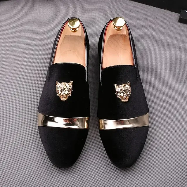 Men's Fashion Embroidery Loafers Mens Casual Outdoor Driving Moccasins Shoes Youth Trendy Party Flats_vogvips.com