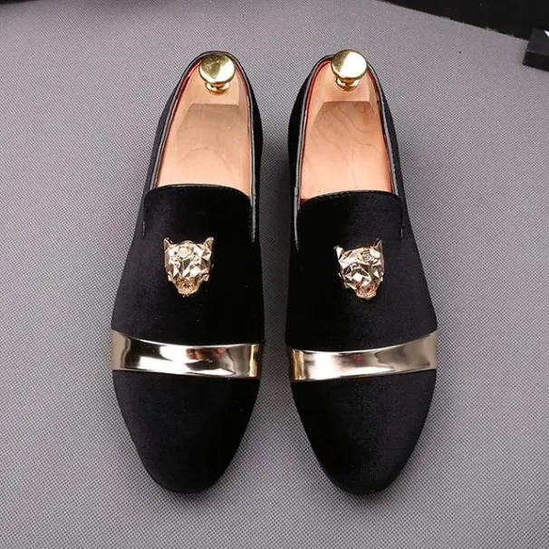 Men's Fashion Embroidery Loafers Mens Casual Outdoor Driving Moccasins Shoes Youth Trendy Party Flats_vogvips.com