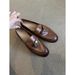 Lan Cabinet Edition ~ Vintage Lock Design Versatile Slip-On Lazy Loafers Horsebit Flat Leather Single Shoes_vogvips.com