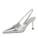 A European And American Style Pointed Toe Hollow Rhinestone Back Strap Single Shoes Thin Heel Women Shallow Mouth_vogvips.com