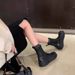 Genuine Thick-Soled 2025 Women's Ankle Autumn Winter Fleece-Lined Martin Cigarette Mid-Calf Leather Boots_vogvips.com