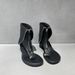 Women's Round Toe Flat Shoes Spring New Genuine Leather Comfortable Versatile Front Zipper Thong Roman Sandals_vogvips.com