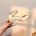 Elegant French Chunky Heel Mary Jane Pumps - Satin Ballet Shoes With Platform For Women - Comfortable Round Toe Mid Heel Dress Shoes In Beige & Black_vogvips.com